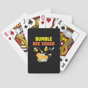 Baralho Presente de apicultor Família Bumble Bee Squad