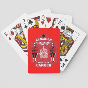 Baralho Presente de celebração de cidadania canadense