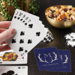 Baralho Presente Personalizado Verde Exército Rústico para<br><div class="desc">Eleve a noite de jogos com nossas cartas de baralho elegantes, os presentes definitivos para padrinhos que combinam entretenimento e estilo. Com um fundo sofisticado em verde militar adornado com desenhos sutis de chifres em âmbar/bege, essas cartas adicionam um toque de charme rústico a qualquer sessão de jogo. Personalize cada...</div>