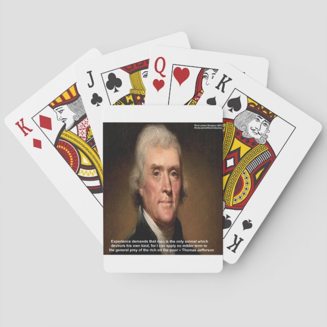 Baralho Presentes e Cartões Thomas Jefferson Trickle Down (Verso)