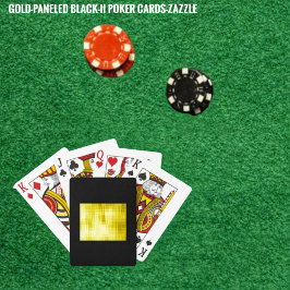 Baralho Preto com Painel Dourado -II