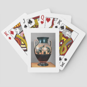 Baralho Preto-figura amphora que descreve Ajax e Achilles,