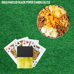 Baralho Preto Panelado Dourado