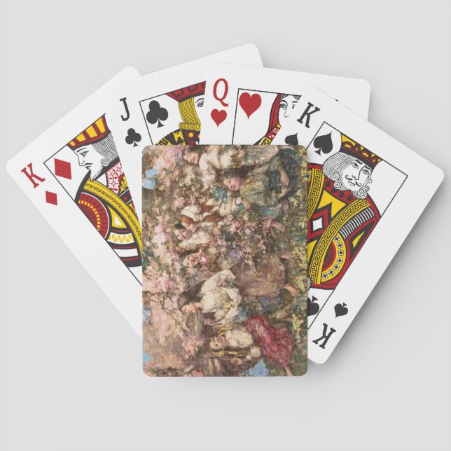 Baralho Primavera Rounlate (por Edward Atkinson Hornel) (Verso)