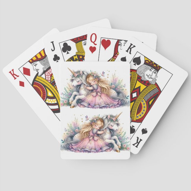 Baralho Princess Unicorn Pastel Fairytale Fantasy (Verso)