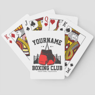 Baralho Pro Boxer ADD NAME - Luvas vermelhas Formação em A