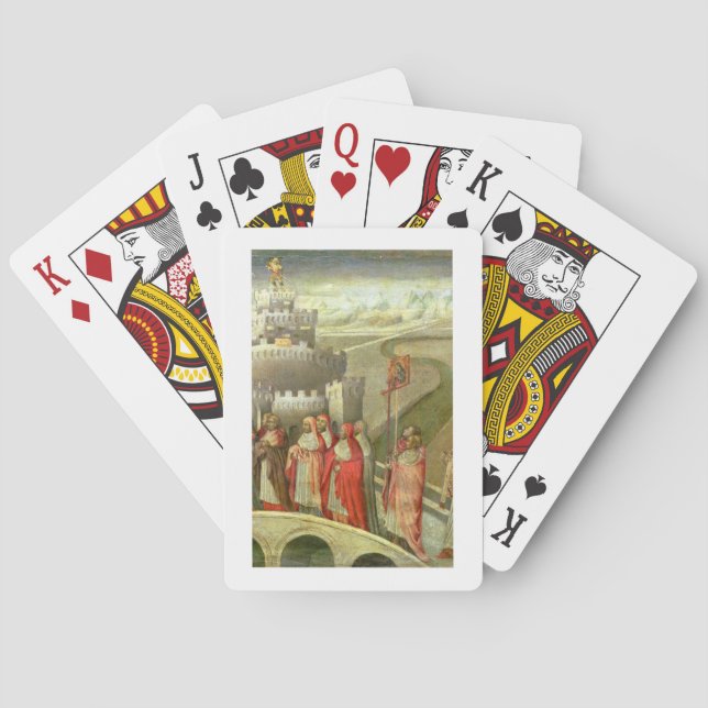 Baralho Procissão de St Gregory ao St. Angelo de Castel (Verso)