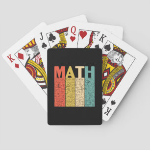 Baralho Professor de Matemática Vintage Definição de Matem