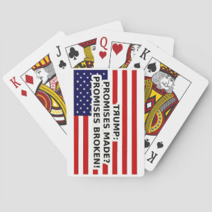 Baralho Promessas de Trump fizeram promessas quebradas