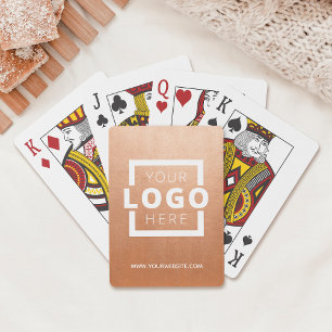 Baralho Promoção de logotipo comercial personalizado Ros