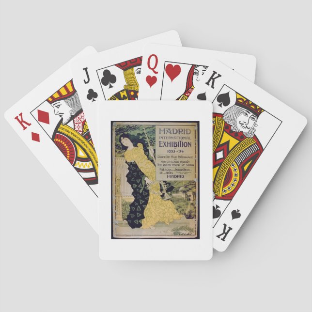 Baralho Propaganda para 'o International Exhibi de Madrid (Verso)