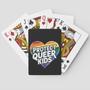 Baralho Proteger Crianças Queer Orgulho LGBT do Arco-Íris