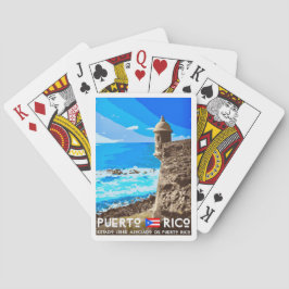 Baralho Puerto Rico Travel  Postcard Playing Cards