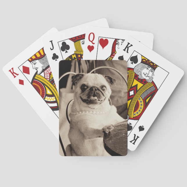 Baralho Pug do café (Verso)