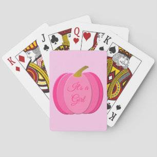 Baralho Pumpkin bonito de Menina Rosa