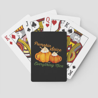 Baralho Pumpkin Spice E Tudo O Que É Bonito Queda Design