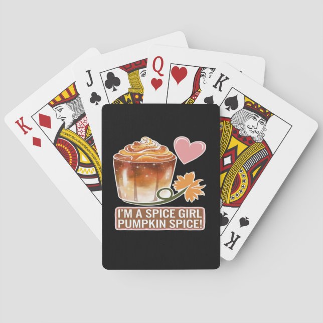 Baralho Pumpkin Spice Girl Fall Sticker (Verso)