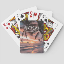 Baralho Punta Cana DR Retro Seagull Souvenir tropical