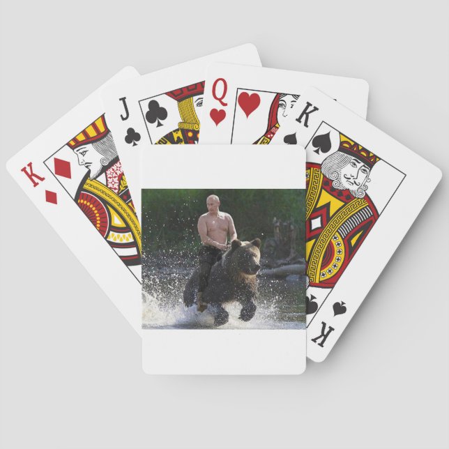Baralho Putin monta um urso! (Verso)
