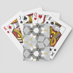 Baralho Quadrado hexágono colorido: caleidoscópio geométri