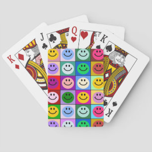 Baralho Quadrados da cara do arco-íris