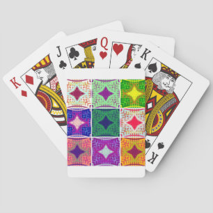 Baralho Quadro de Verificação Colorido: Um Design Starry