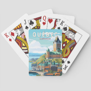 Baralho Quebec Canadá Viagem Arte Vintage