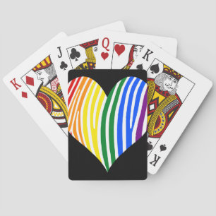 Baralho Rainbow Zebra Stripes Heart