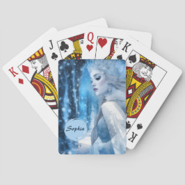 Baralho Rainha da Neve Congelada na Terra das Maravilhas d