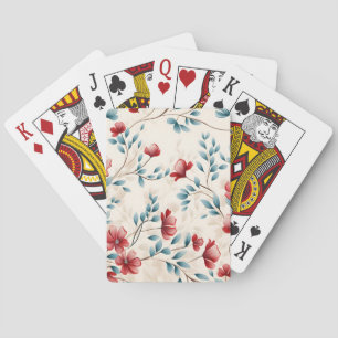 Baralho Ramo Floral Botânico Elegante