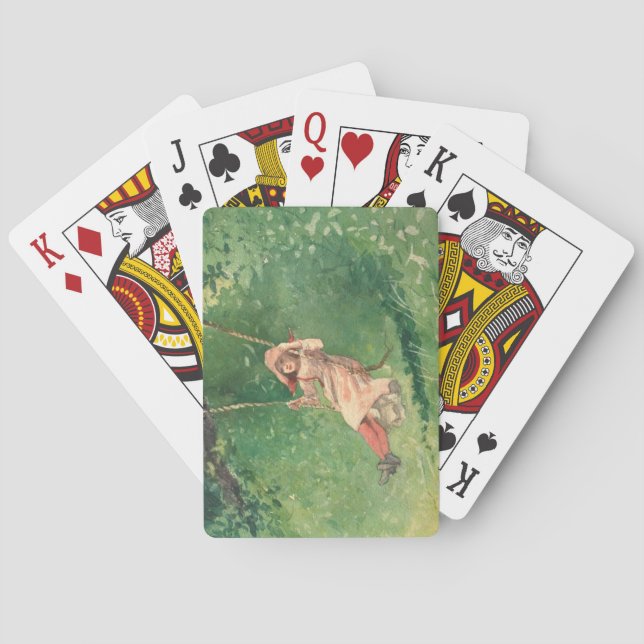 Baralho Rapariga em um Swing (Infância Rural) (Winslow Hom (Verso)