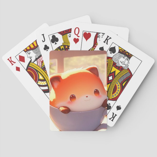 Baralho Raposa Doce num Teacup (Verso)