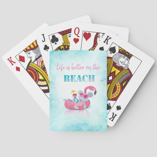 Baralho Rato Fofo  Praia Elegante (Verso)