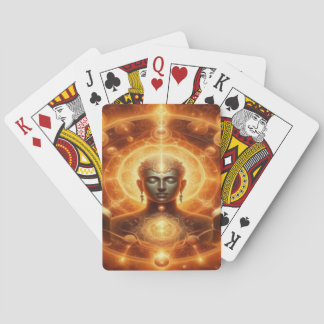 Baralho Realms paralelos jogando cartas. Rei dos Deuses