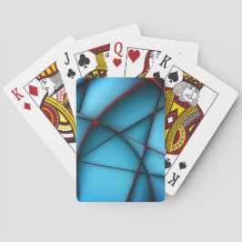 Baralho Recortes azuis erguidos sem forma com fenda vermel