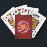 Baralho Red Biology Microscopic Virus Science Personalizad<br><div class="desc">Placas Red Playing Cards para a Ciência do Vírus Microscópico</div>