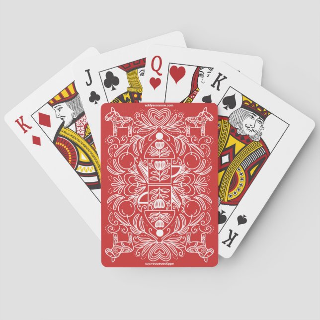 Baralho Red Tea Pot Poker Cards (Verso)