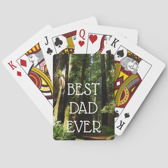 Baralho Redwoods e Samambaias no Parque Nacional Redwood (Verso)