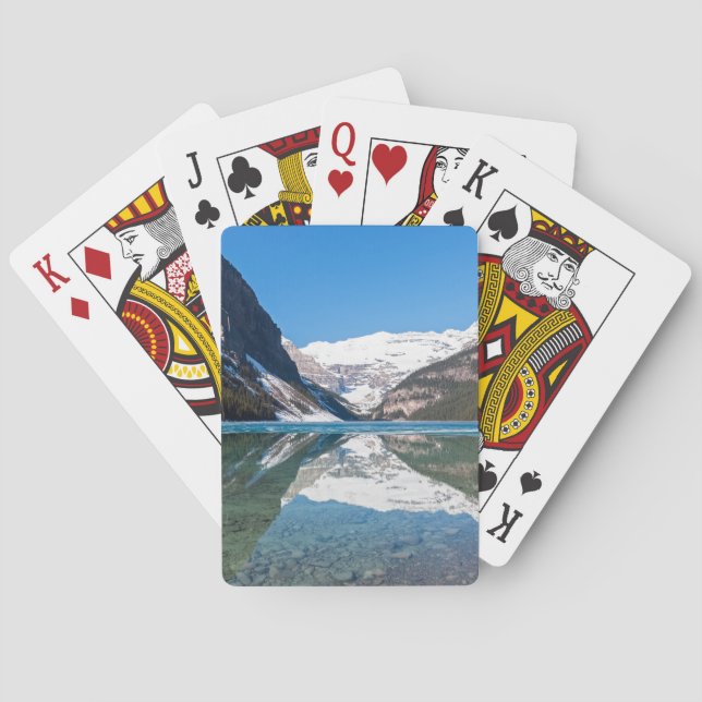 Baralho Reflexão sobre o lago Louise - Banff NP, Canadá (Verso)