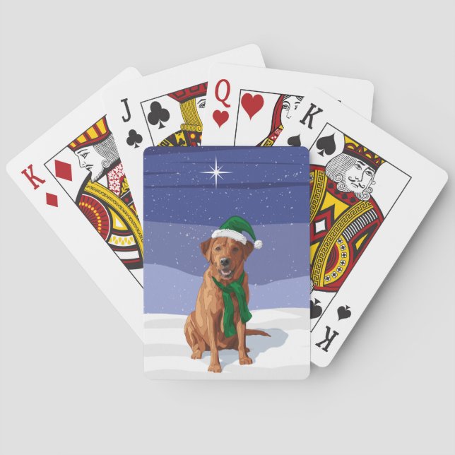 Baralho Reindeer Dando Nariz ao Coelho (Verso)