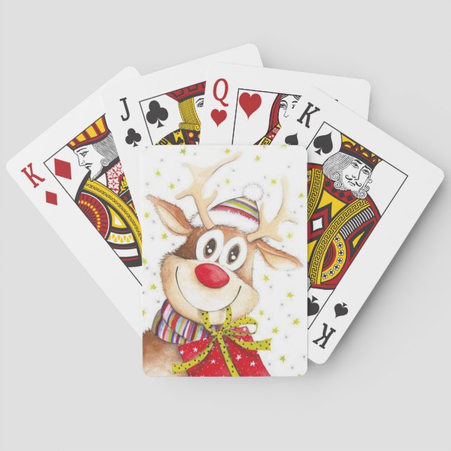 Baralho Reindeer de Natal (Verso)