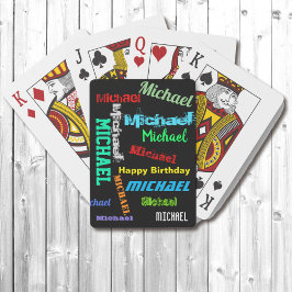 Baralho Repetindo o nome das suas placas de execução de pr