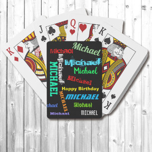 Baralho Repetindo o nome das suas placas de execução de pr