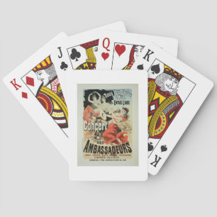 Baralho Reprodução de uma propaganda de poster um