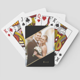 Baralho Reprodução Personalizada de Fotos Monogramada co