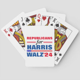 Baralho Republicanos por Harris Walz Red Blue