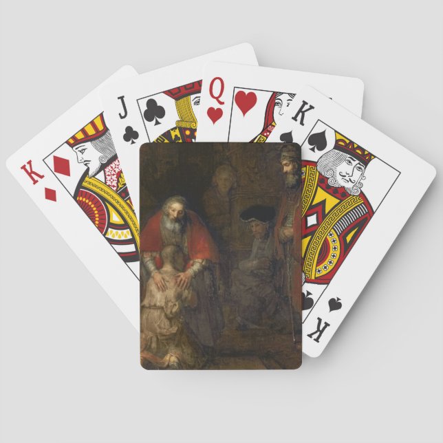 Baralho Retorno do filho Prodigal, c.1668-69 (Verso)