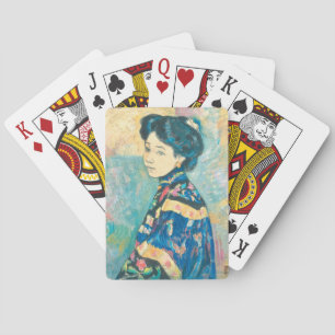 Baralho Retrato da Mulher Japonesa (por Fujishima Takeji)