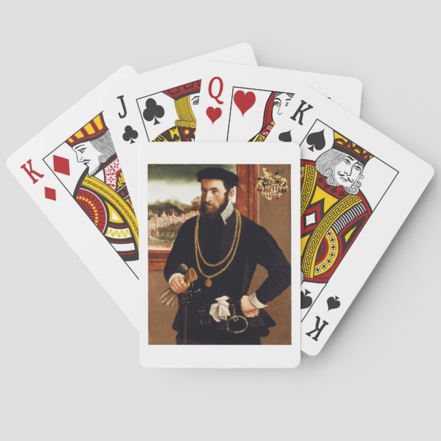 Baralho Retrato de Anton Rummel von Liechtenstein (Verso)