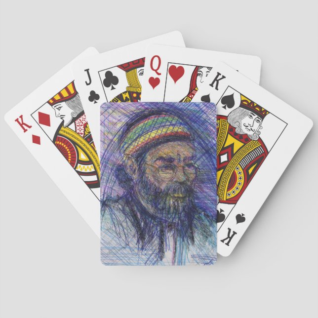 Baralho Retrato de auto de Luther Hampton (Verso)